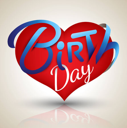 Vector of birthday card backgroundの写真素材