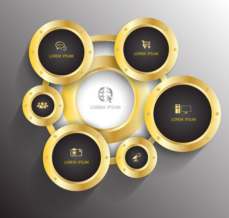 Circle group templateの写真素材