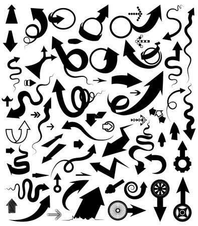 Set of arrow multi shape, vector illustration eps, Can use for object printing and web のイラスト素材