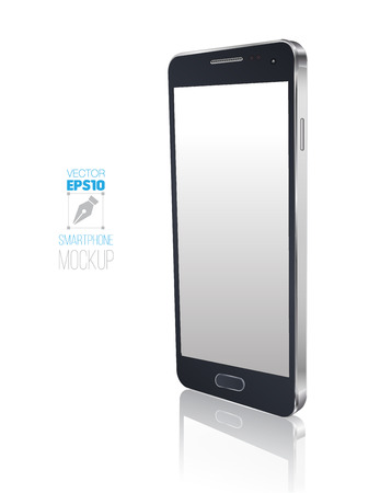New Smartphone perspective realistic mockup illustration.のイラスト素材