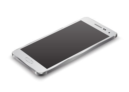 New Smartphone perspective realistic mockup illustration.のイラスト素材