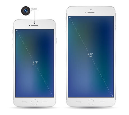 New Smartphone realistic mockup.のイラスト素材
