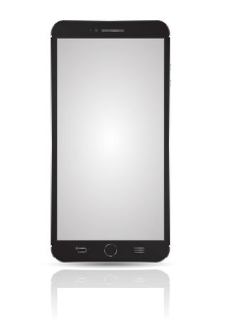 Smartphone  3D mockup realistic style.のイラスト素材