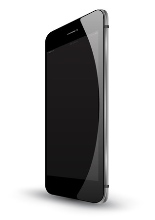 Smartphone vector 3D mockup realistic style.のイラスト素材
