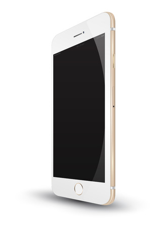 Realistic smartphone . Vector Illustration.のイラスト素材