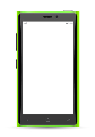 Object phone  mockup. Vector Illustration. Smartphone perspective realistic. Can use for printing and web object. Game and application mockups.のイラスト素材