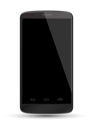 Object phone  mockup. Vector Illustration. Smartphone perspective realistic. Can use for printing and web object. Game and application mockups.のイラスト素材