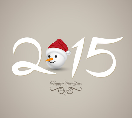 Happy new year card. Vector illustration. Can use for printing and web.のイラスト素材