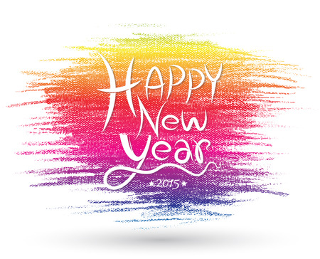 Happy new year card. Vector illustration. Can use for printing and web.のイラスト素材