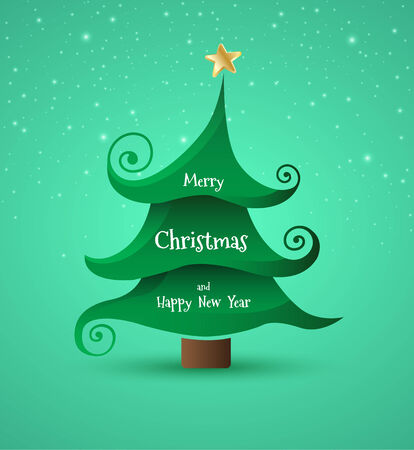 Christmas Greeting Card. Merry Christmas lettering,のイラスト素材