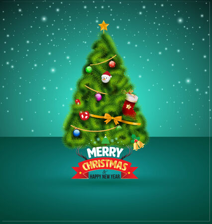 Happy new year  greeting card lettering. Vector illustration.のイラスト素材