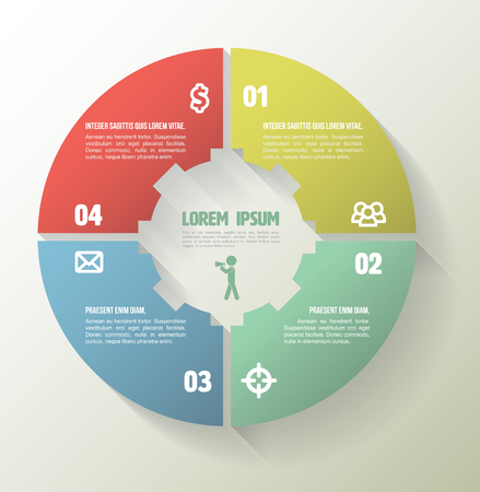 Template for your business presentation with text areas. vector illustration.のイラスト素材