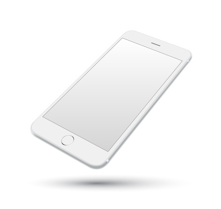 Smartphone vector realistic. Can use for printing, website, presentation element. for app demo on phone.のイラスト素材