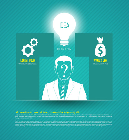 Vector business concepts with icons. can use for infographic. Vector illustration.のイラスト素材