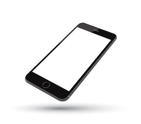 Smartphone vector realistic. Can use for printing, website, presentation element. for app demo on phone.のイラスト素材