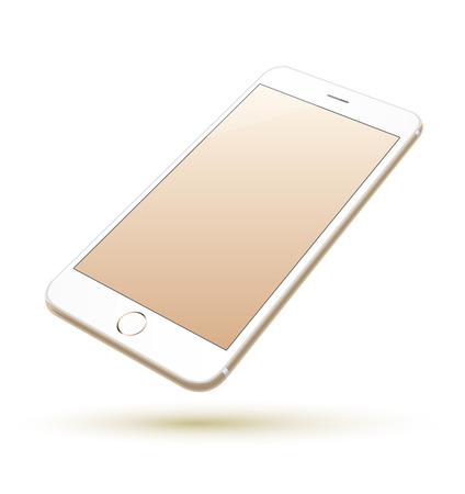Smartphone vector realistic. Can use for printing, website, presentation element. for app demo on phone.のイラスト素材