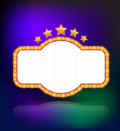 Retro vintage frame for banner promotion with starのイラスト素材