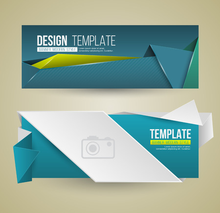 Set of modern design banners template. Vector illustration.のイラスト素材