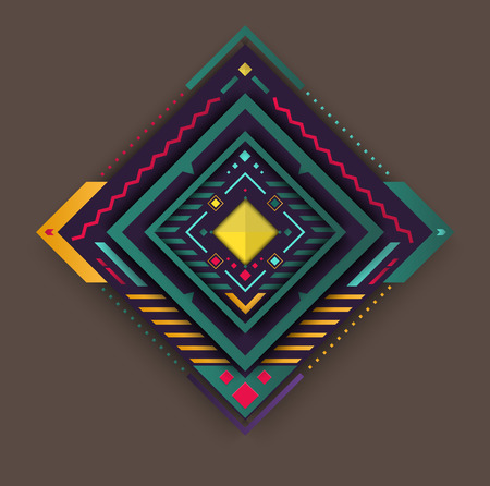 Modern squares. Vector illustration.のイラスト素材