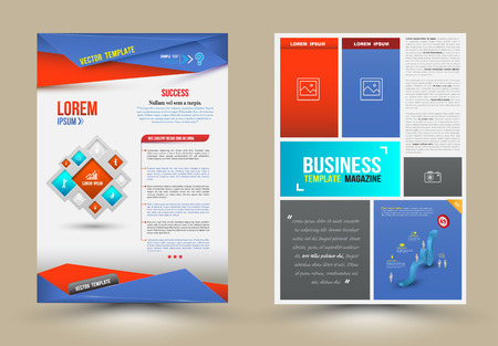 Flyer, Brochure Design Templates. Abstract Modern Backgrounds. business concept. Vector illustration.のイラスト素材