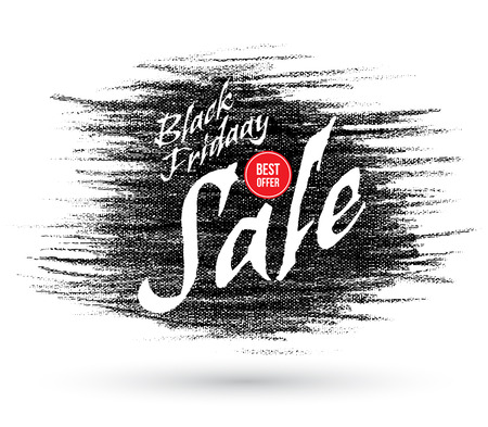 Vector doodle Black Friday discounts and sales banner. Vector illustration. For promotion.のイラスト素材