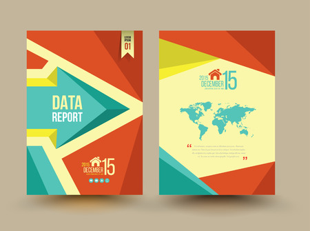 Vector brochure template design. Business graphics brochures. Used for cover layout, infographics, brochures, flyers and prints.のイラスト素材