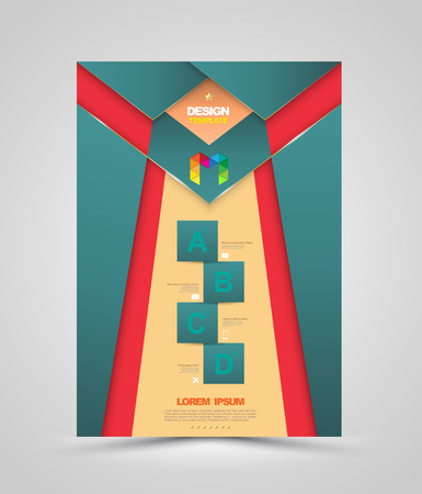 Template Cover. Use for book, brochure, flyer, poster, booklet, leaflet, cd cover design, postcard, business card, annual report. vector. abstract backgroundのイラスト素材