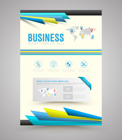 Vector design template printing. Vector illustration. Can use for business data report, presentation, web site, brochure, leaflet, flyer, poster and advertising.のイラスト素材