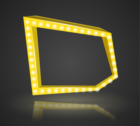 Pentagonal frame with space for text. Vector illustration.のイラスト素材