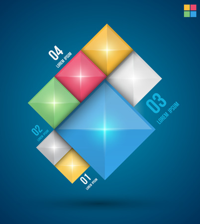 Modern squares design banner. Can be used for Book cover, Graphics, Lay out, Content page.のイラスト素材