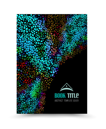 Cover design layout template in A4 size. Vector illustration. Can use for cover book, magazine, brochure, leaflet, flyer and publication.のイラスト素材