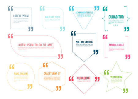 Quote color template. Vector illustration.のイラスト素材