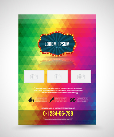 Template design abstract spectrum. Vector illustration.のイラスト素材