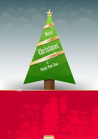 Christmas Greeting Card. Merry Christmas letteringのイラスト素材