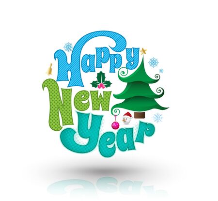 Happy New year Greeting Card.のイラスト素材