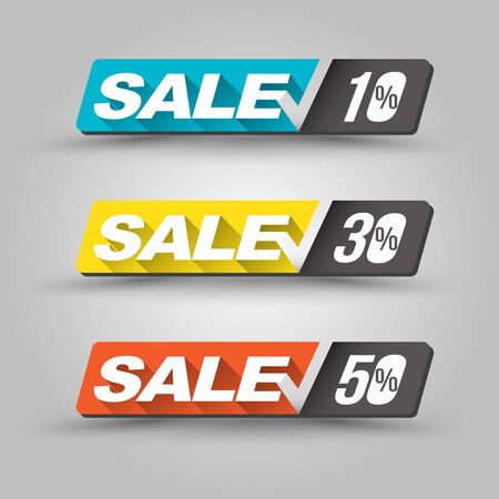 Sale set banners.Vector illustration.のイラスト素材
