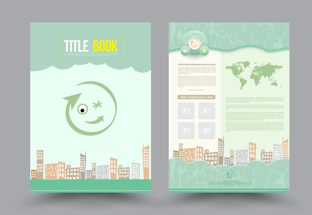 Vector Brochure Flyer design Layout templateのイラスト素材