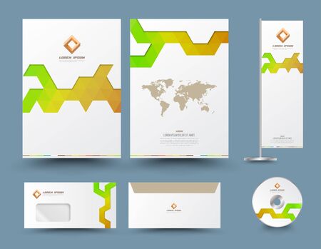 Abstract vector modern flyer brochureのイラスト素材