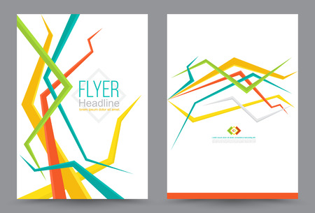 Cover annual report Leaflet Brochure Flyer template A4 size design, book cover layout design, Abstract presentation templates, Business report template.のイラスト素材