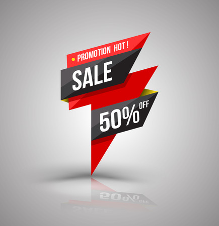 Sale banner lightning style, Vector illustration. For promotion illustration.のイラスト素材