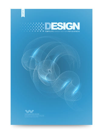 Vector cover design template simply and elegant style, Can use for flyer, brochure, annual report, magazine, book, poster, printing press and web presentation. Vector illustration. Front and back layout A4 size.のイラスト素材