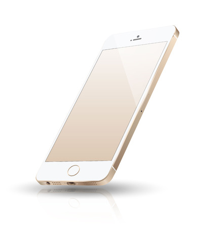 Realistic smartphone mockup. Vector illustration. for printing and web element, Game and application mockup.のイラスト素材
