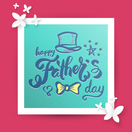 Father's Day card. Vector illustrationのイラスト素材