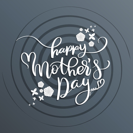 Love Mother for Mother's Day card. Vector illustration.のイラスト素材