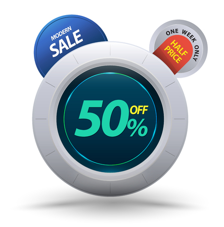 Sale banner. Vector illustration for promotion advertising.のイラスト素材