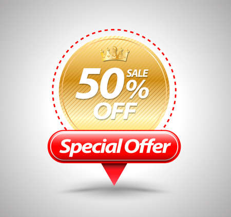 Sale banner. Vector illustration for promotion advertising.のイラスト素材