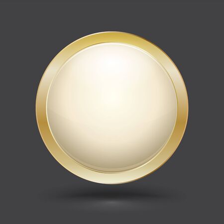 Circle modern frame vector illustration 3D style.のイラスト素材