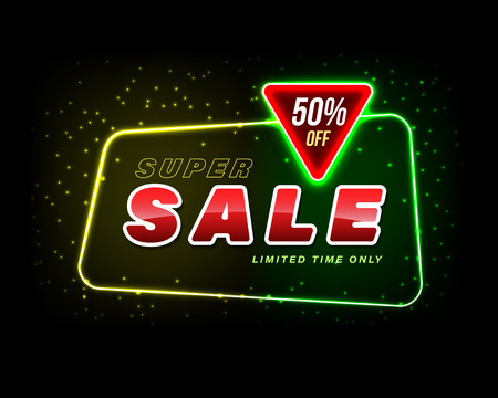 Sale banner vector illustration for promotion discount advertising element.のイラスト素材