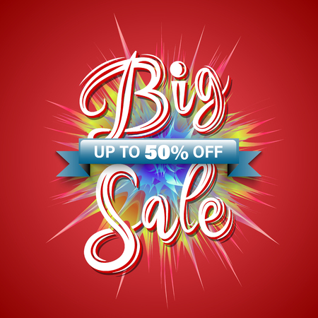 Sale banner vector illustration for promotion discount advertising element.のイラスト素材