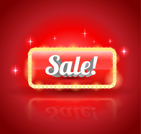 Sale banner vector illustration for promotion discount advertising element.のイラスト素材